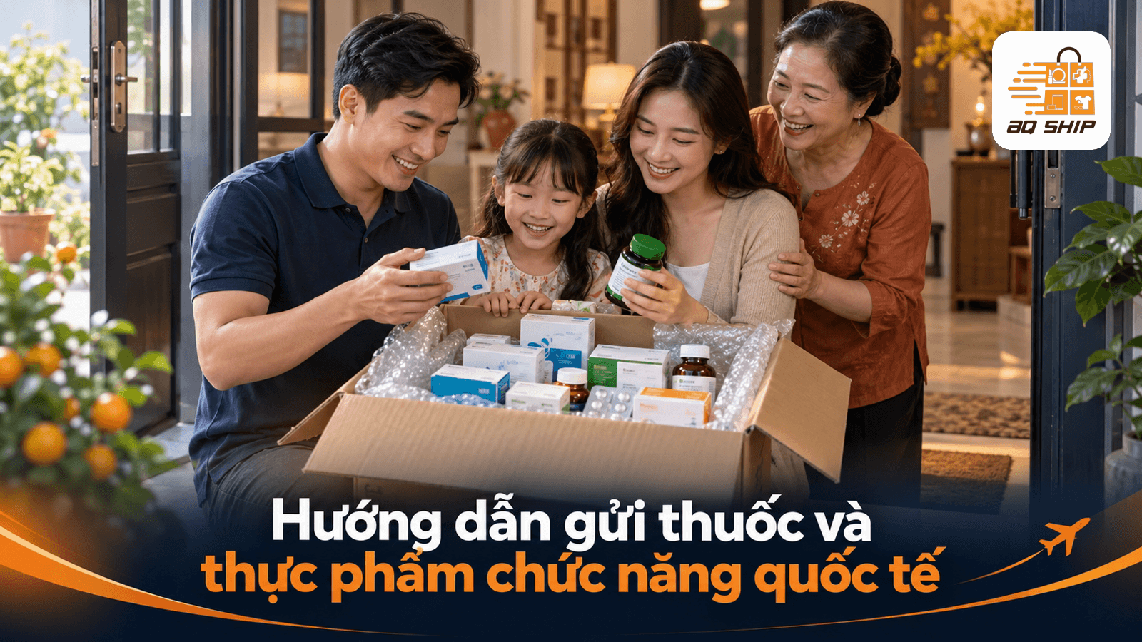 Hướng dẫn gửi thuốc và thực phẩm chức năng quốc tế