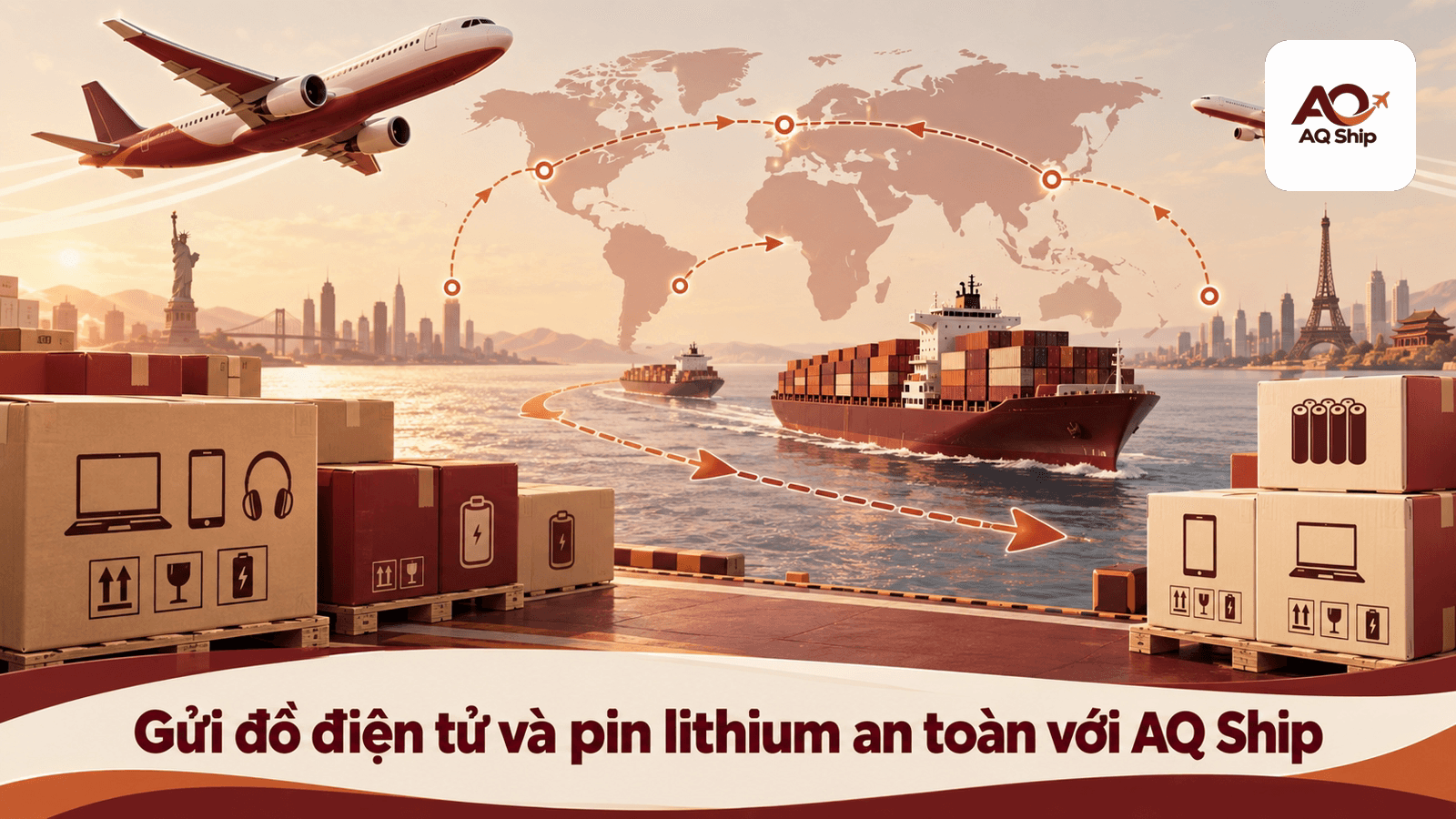 Gửi đồ điện tử và pin lithium: ranh giới an toàn