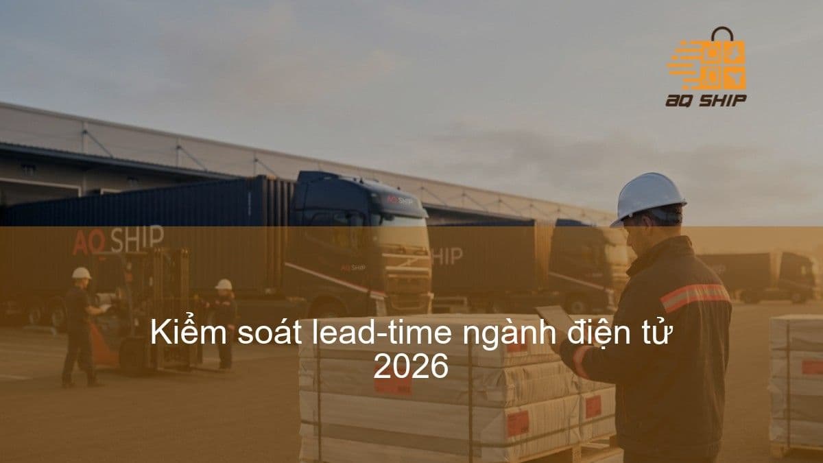 Kiểm soát lead-time ngành điện tử 2026: Bài toán vận chuyển quốc tế