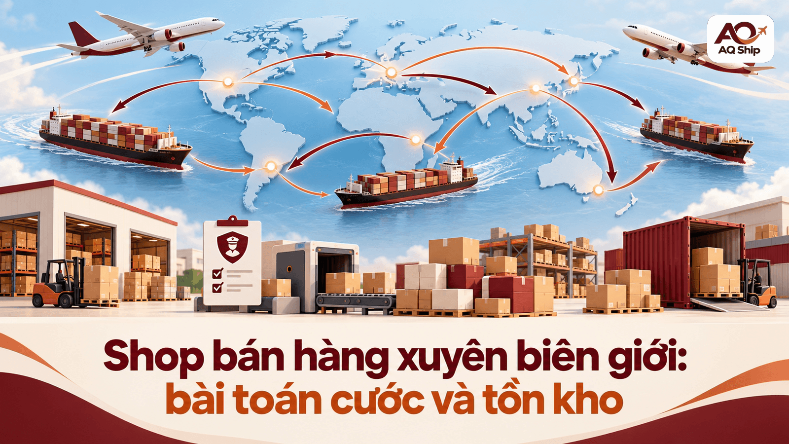 Shop bán hàng xuyên biên giới: bài toán cước và tồn kho