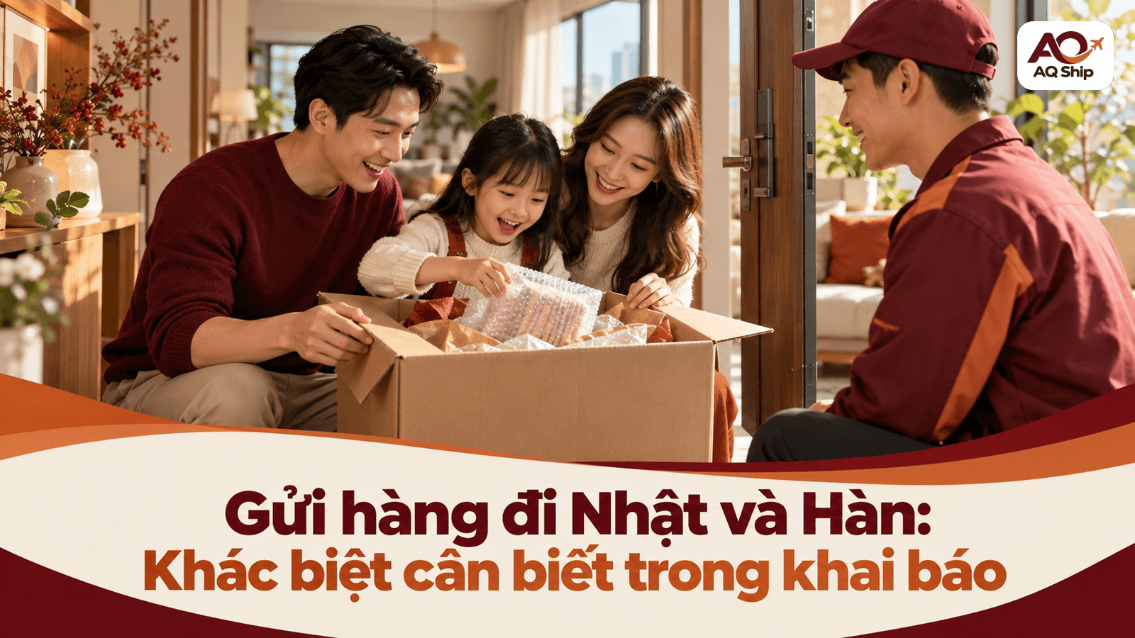 Gửi hàng đi Nhật và Hàn: khác biệt trong khai báo