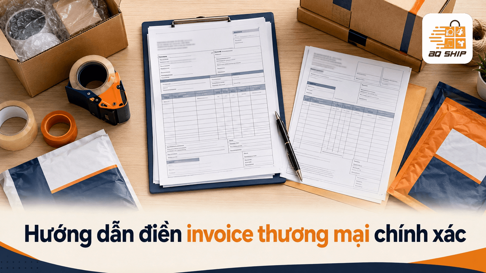 Hướng dẫn điền invoice thương mại chính xác