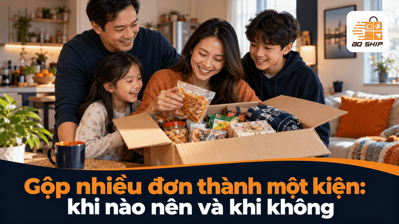 Gộp nhiều đơn thành một kiện: khi nào nên và khi không