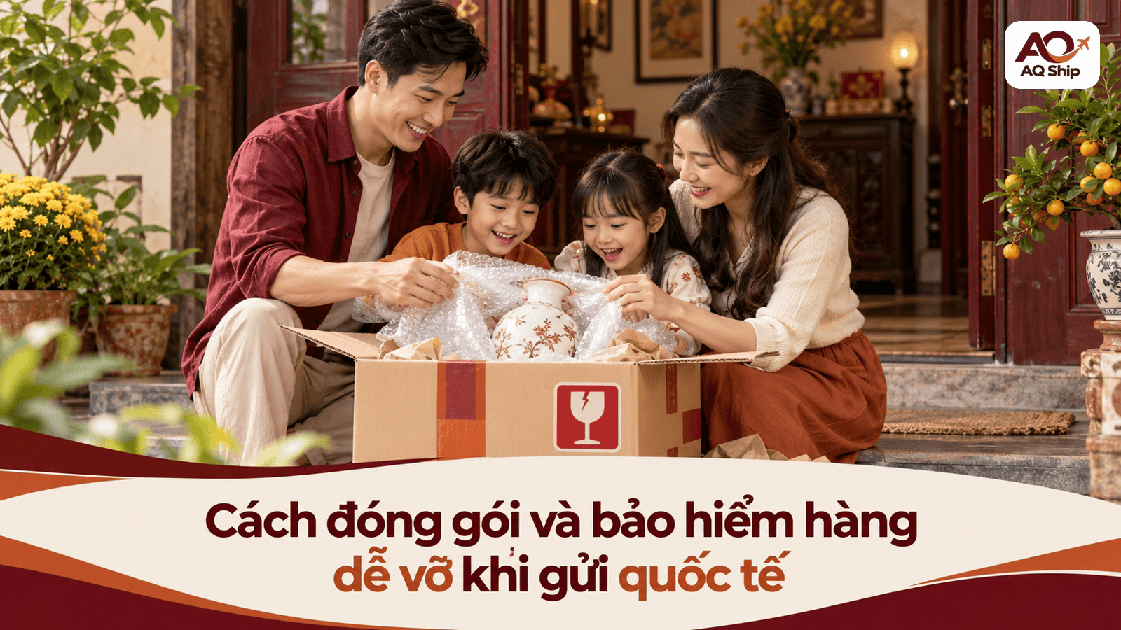 Cách đóng gói và bảo hiểm hàng dễ vỡ khi gửi quốc tế