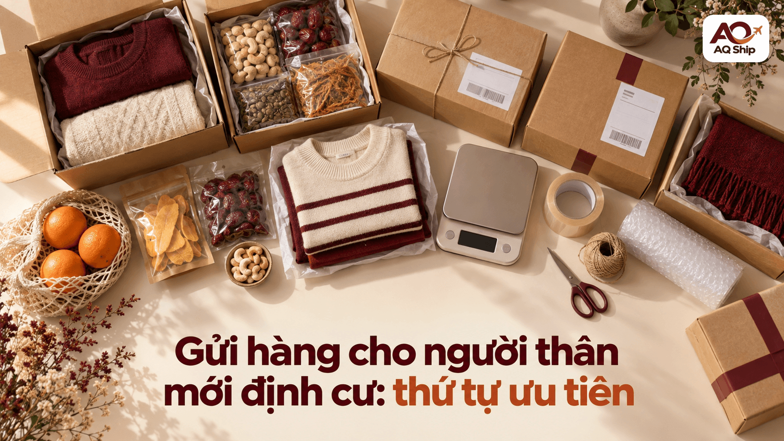 Gửi hàng cho người thân mới định cư: thứ tự ưu tiên